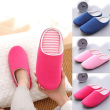 Load image into Gallery viewer, Simple Solid Soft Plush Slippers For Men And Women Winter Warm Indoor Non-slip Slippers Shoes Comfortable Memory Foam Slippers For Women's And Men's Casual House Shoes
