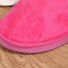 Load image into Gallery viewer, Simple Solid Soft Plush Slippers For Men And Women Winter Warm Indoor Non-slip Slippers Shoes Comfortable Memory Foam Slippers For Women's And Men's Casual House Shoes
