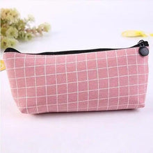 Load image into Gallery viewer, Simple Striped Color Design Pencil Cases For Students Retro Large Capacity Stationery School Pouch
