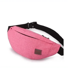 Load image into Gallery viewer, Simple Style Fanny Pack for Running Cycling Workout Men Women Waist Pouch Bag Black Classic  Women Belt Bag Pouch For Money Phone Black Bum Hip Bag
