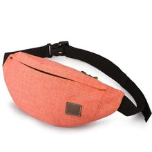 Load image into Gallery viewer, Simple Style Fanny Pack for Running Cycling Workout Men Women Waist Pouch Bag Black Classic  Women Belt Bag Pouch For Money Phone Black Bum Hip Bag
