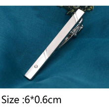 Load image into Gallery viewer, Simple Tie Clip Men Metal Copper Necktie Bar Clip Gold Silver Black 3 Bright Colors Best Gifts For Your Father Lover And Friends  Simple Classic Bar Clasp Practical Necktie Accessories Fashion Men Tie Clips Luxury Clothing Jewelry
