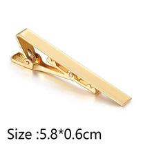 Load image into Gallery viewer, Simple Tie Clip Men Metal Copper Necktie Bar Clip Gold Silver Black 3 Bright Colors Best Gifts For Your Father Lover And Friends  Simple Classic Bar Clasp Practical Necktie Accessories Fashion Men Tie Clips Luxury Clothing Jewelry
