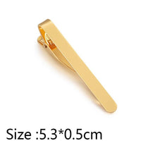 Load image into Gallery viewer, Simple Tie Clip Men Metal Copper Necktie Bar Clip Gold Silver Black 3 Bright Colors Best Gifts For Your Father Lover And Friends  Simple Classic Bar Clasp Practical Necktie Accessories Fashion Men Tie Clips Luxury Clothing Jewelry
