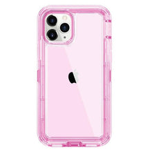 Load image into Gallery viewer, Simple Transparent White iPhone 11 12 13 Pro Max Phone Case MINI XR XS X XSMAX SE 6 7 8 Plus Transparent Shockproof Armor Glossy Case Phone Cover Heavy Duty Protective Dual Layer Shockproof Case with Hard Bumper Soft  Back
