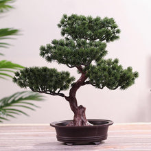 Load image into Gallery viewer, Simulation Lifelike Simple Potted Decor Artificial Bonsai Pine Tree Decorative Bonsai Ornaments Fake Gift Artificial Accessories Fake Flowers Arrangements for Home Decoration
