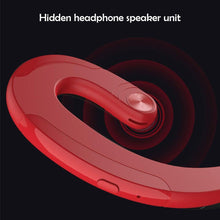Load image into Gallery viewer, Single Bluetooth Office Headphone Exquisite Painless Wearing Earphone Wireless Noise Cancelling Earbuds Handsfree Bone Conduction Headset Wireless Over Ear Hooks Earbuds Ergonomic Design Headphones with Mic
