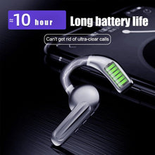 Load image into Gallery viewer, Single-Ear Sports Waterproof Car Earphone Ultra Standby Bluetooth-Compatible Headset Bone Conduction Ear Hook Headphone Sports Headphones Wired Gaming Earbuds Monitor Earphones with Mic, Stereo Sound Volume Control and Detachable Microphone

