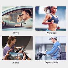 Load image into Gallery viewer, Single-Ear Sports Waterproof Car Earphone Ultra Standby Bluetooth-Compatible Headset Bone Conduction Ear Hook Headphone Sports Headphones Wired Gaming Earbuds Monitor Earphones with Mic, Stereo Sound Volume Control and Detachable Microphone
