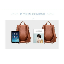 Load image into Gallery viewer, Sizzling Anti-Theft Vintage Style Leather Backpacks for Teenager Girls And Women School Bagpack For Females Travel Bags
