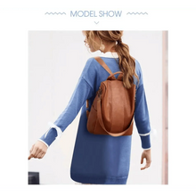 Load image into Gallery viewer, Sizzling Anti-Theft Vintage Style Leather Backpacks for Teenager Girls And Women School Bagpack For Females Travel Bags
