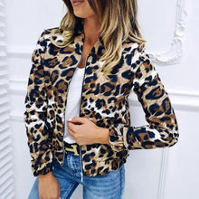 Load image into Gallery viewer, Sizzling Stylish Women's Long Sleeve Jacket Sweater Top Ladies Casual Leopard Print, Cardigan Zipper, Short Outwear, Coat Jacket
