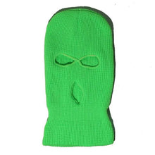 Load image into Gallery viewer, Ski Mask Knitted Face Cover Winter Balaclava Full Face Mask for Winter Outdoor Sports Winter Three 3 Hole Balaclava Knit Hat Ski Mask 3-Hole Knit Hat Full Face Cover Balaclava Hats Funny Party Embroidery Beanies Caps Hole Knitted Full Face Cover
