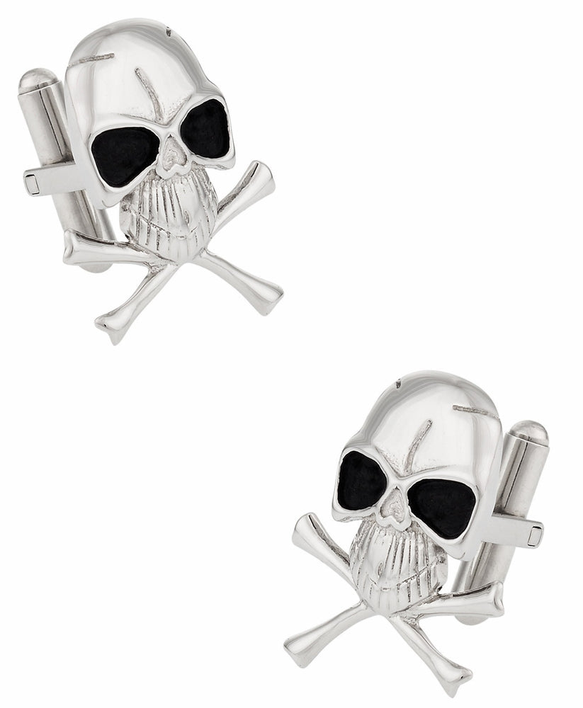 Skull Crossbones Cufflinks for Men