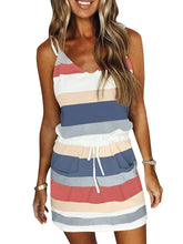 Load image into Gallery viewer, Sleeveless Dress for Women Clothing 2024 Summer Vacation Pullover Beach Sundress Female Korean Fashion Slim Sexy Short Dresse M
