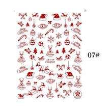 Load image into Gallery viewer, Sliver Bronzing Christmas Slider Nail Art 3D Decals Decoration Snowflake Nail Art Sticker Manicures Transfer Foil Xmas Gift  Nails Snowflake Nail Art Stickers Decals Christmas Nail 3D Self Adhesive Nail Stickers for Acrylic Nails Snowflake

