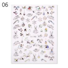 Load image into Gallery viewer, Sliver Bronzing Christmas Slider Nail Art 3D Decals Decoration Snowflake Nail Art Sticker Manicures Transfer Foil Xmas Gift  Nails Snowflake Nail Art Stickers Decals Christmas Nail 3D Self Adhesive Nail Stickers for Acrylic Nails Snowflake
