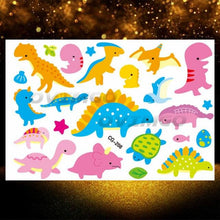 Load image into Gallery viewer, Small 3D Dinosaur Temporary Sticker Tattoos Colorful Tiny Tattoos For Party Children
