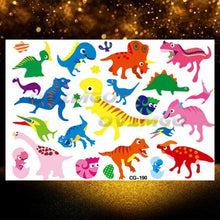 Load image into Gallery viewer, Small 3D Dinosaur Temporary Sticker Tattoos Colorful Tiny Tattoos For Party Children
