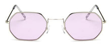 Load image into Gallery viewer, Small Frame Sunglasses For Women Small Square Polarized Sunglasses for Men and Women Polygon Mirrored Retro Shape Metal Design Sun Glasses for Men New Fashionable Ocean Lens
