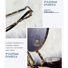 Load image into Gallery viewer, Small Oval Retro Sunglasses for Men and Women Polygon Mirrored Lens Fashionable &amp; Korean Style Women's Sunglasses New Personality &amp; Trending Sunglasses Of Same Style UV Protection Sunglasses
