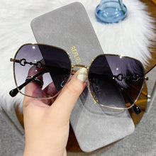 Load image into Gallery viewer, Small Oval Retro Sunglasses for Men and Women Polygon Mirrored Lens Fashionable &amp; Korean Style Women's Sunglasses New Personality &amp; Trending Sunglasses Of Same Style UV Protection Sunglasses
