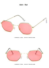 Load image into Gallery viewer, Small Polygon Women Men Sunglasses Delicate Metal Polygon Sunglasses For Women Classic Retro Small Size Frame Women Sunglasses Design Glasses for Men
