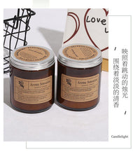 Load image into Gallery viewer, Small Simple Scented Candle Fresh Flowers Scented Candles Soy Candles For Men &amp; Women Long Lasting Spring Candles All-Natural Soy Wax Rustic Home Decor Scented Candles Non-Toxic Ultra Clean Burn Amber Jar Candles Fragrance Candle
