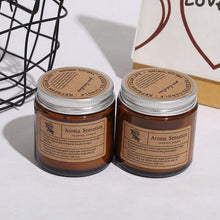 Load image into Gallery viewer, Small Simple Scented Candle Fresh Flowers Scented Candles Soy Candles For Men &amp; Women Long Lasting Spring Candles All-Natural Soy Wax Rustic Home Decor Scented Candles Non-Toxic Ultra Clean Burn Amber Jar Candles Fragrance Candle
