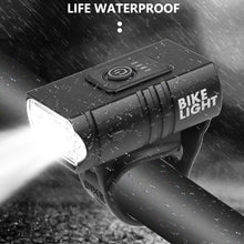 Load image into Gallery viewer, Smart Bicycle Front Light Set USB Rechargeable Front Light LED Headlight Bike Lamp Cycling Flash Light Powerful Rechargeable Bike Light For Night Riding Super Bright Bicycle Headlight For Cycling Road Mountain
