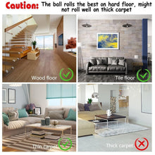 Load image into Gallery viewer, Smart Interactive Cat Toy Colorful LED Self Rotating Ball Bell and Feather Toys USB Rechargeable Cat Kitten Ball Toy Cat Exercise Ball with Feather Bell and Catnip

