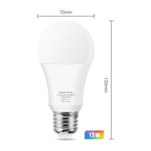 Load image into Gallery viewer, Smart Light Bulb E27 LED Lamp RGB+White+Warm White Work With Alexa Google Home Dimmable Timer Function RGB LED Bulb Bulb-Timer  Sunrise  Sunset Dimmable Multicolo Warm White No Hub Required Compatible With Alexa Google Home Assistant
