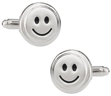 Load image into Gallery viewer, Smiley Face Emoticon Cufflinks
