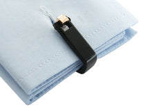 Load image into Gallery viewer, Smooth Wrap Cufflinks Black
