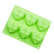 Load image into Gallery viewer, Snowflake Chocolate Mold Soap Silicone Ice Tray Cake  Christmas Mould 6 Cavities Baking Pastry Tools Silicone Snowflake Molds Cake Pans Cookie Trays Handmade Soap Making Mould

