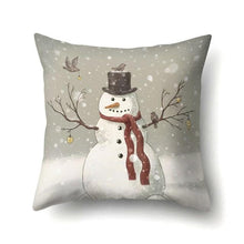 Load image into Gallery viewer, Snowman Christmas Cushion Cover Polyester Decorative Christmas Pillow Cover Merry Christmas Throw Cushion Covers Tree Reindeer Star Pillow Case For Party Throw Pillow New Year Xmas Decor Sofa Living Room Home Decoration
