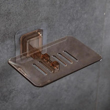 Load image into Gallery viewer, Soap Dish Suction Cup Soap Dish Soap Dish for Bathroom Case Soap Box Dish Storage Plate Drain Soap Box Soap Holder Transparent Soap Dish Drainer Tray - Suction Cup Soap Dish Holder Wall Mounted for Bathroom Shower
