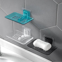 Load image into Gallery viewer, Soap Rack No Drilling Wall Mounted Double Layer Soap Holder Soap Sponge Dish Bathroom Accessories Soap Dishes Self Adhesive Shower Soap Saver Holder Stand Bathroom Bar Soap Case Adhesive Kitchen Sink Sponge Holder Drainer Wall Soap Dish Container
