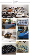 Load image into Gallery viewer, Sofa Cover Geometric Couch Cover Elastic Sofa Cover for Living Room Pets Corner L Shaped Chaise Longue Sofa Slipcover Shaped Sofa Slipcovers with Elastic Bottom, Jacquard Chaise Lounge Set for Living Room
