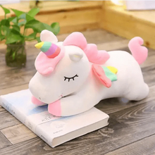 Load image into Gallery viewer, Soft And Cute 30CM Unicorn Action Figure Plush Toy Huggable Bear Doll Girl Sleeping Long Pillow Cute For Girl's Bed
