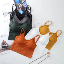 Load image into Gallery viewer, Soft Cotton Sports Bras For Women Push Up Solid Sports Bra Jogging Gym Women Sports Bra Girl Underwear Fitness Running Yoga Sport Tops
