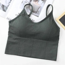 Load image into Gallery viewer, Soft Cotton Sports Bras For Women Push Up Solid Sports Bra Jogging Gym Women Sports Bra Girl Underwear Fitness Running Yoga Sport Tops
