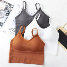 Load image into Gallery viewer, Soft Cotton Sports Bras For Women Push Up Solid Sports Bra Jogging Gym Women Sports Bra Girl Underwear Fitness Running Yoga Sport Tops
