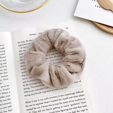Load image into Gallery viewer, Soft Faux Fur Hair Scrunchies Plush Elastic Hair Bands Women Girls Ponytail Holder Rubber Band Fashion Headwear Ponytail Holder Accessories for Women
