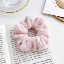 Load image into Gallery viewer, Soft Faux Fur Hair Scrunchies Plush Elastic Hair Bands Women Girls Ponytail Holder Rubber Band Fashion Headwear Ponytail Holder Accessories for Women
