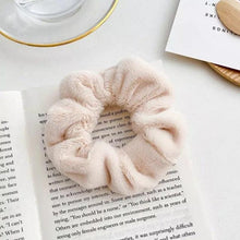 Load image into Gallery viewer, Soft Faux Fur Hair Scrunchies Plush Elastic Hair Bands Women Girls Ponytail Holder Rubber Band Fashion Headwear Ponytail Holder Accessories for Women
