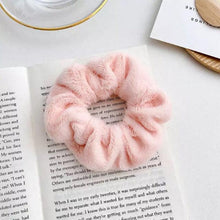 Load image into Gallery viewer, Soft Faux Fur Hair Scrunchies Plush Elastic Hair Bands Women Girls Ponytail Holder Rubber Band Fashion Headwear Ponytail Holder Accessories for Women
