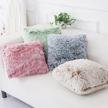 Load image into Gallery viewer, Soft Fur Plush Shaggy Fluffy Pillow Cover Decorative Cushion Covers For Home Living Room Sofa Decor Luxury Faux Fur Throw Pillow Cover Decorative Plush Pillow Case Cushion Cover Shell for Sofa Bedroom Car 43x43cm
