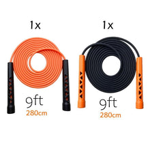 Load image into Gallery viewer, Soft PVC Skipping Rope Rapid Speed Jump Rope Adjustable Tangle Free Exercise Fitness Training Workout Ultra-Lightweight And Adjustable Portable Design Non-Slip Grip Jump Rope

