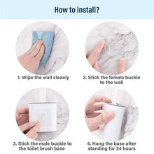 Load image into Gallery viewer, Soft Silicone Head Toilet Brush With Holder Black Wall-Mounted Detachable Handle Bathroom Cleaner Durable Accessories Silicone Toilet Brush Wall Mounting Toilet Brush No-Slip Long Handle Soft Silicone Bristle Toilet Corner Cleaner
